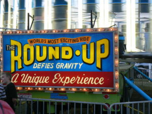 Round-up funfair sign