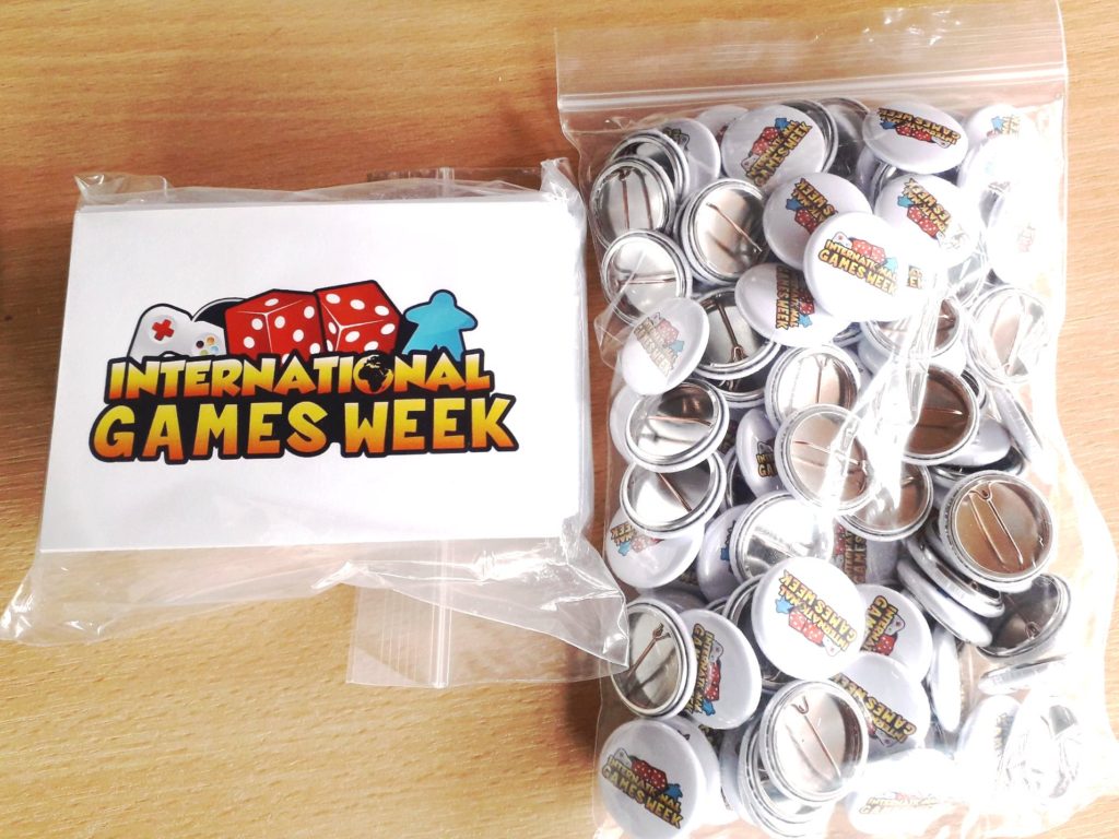 International Games week merchandise