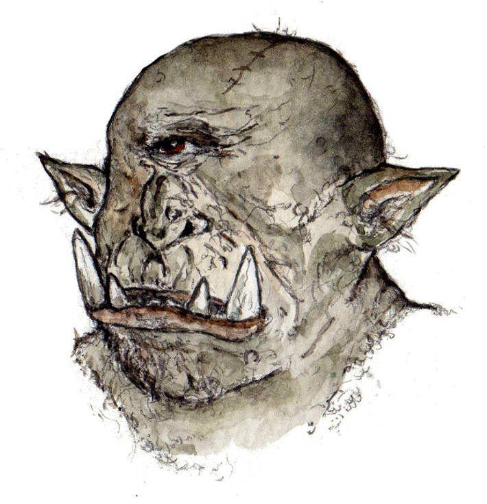 drawing of an ogre